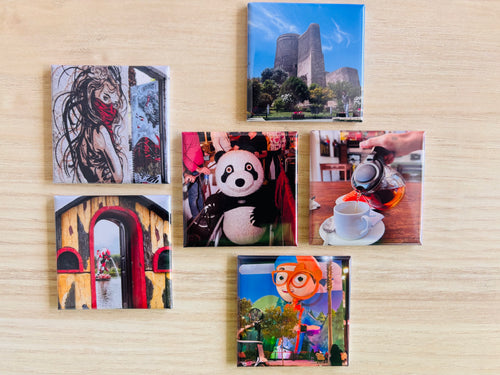 Custom Square Photo Magnets